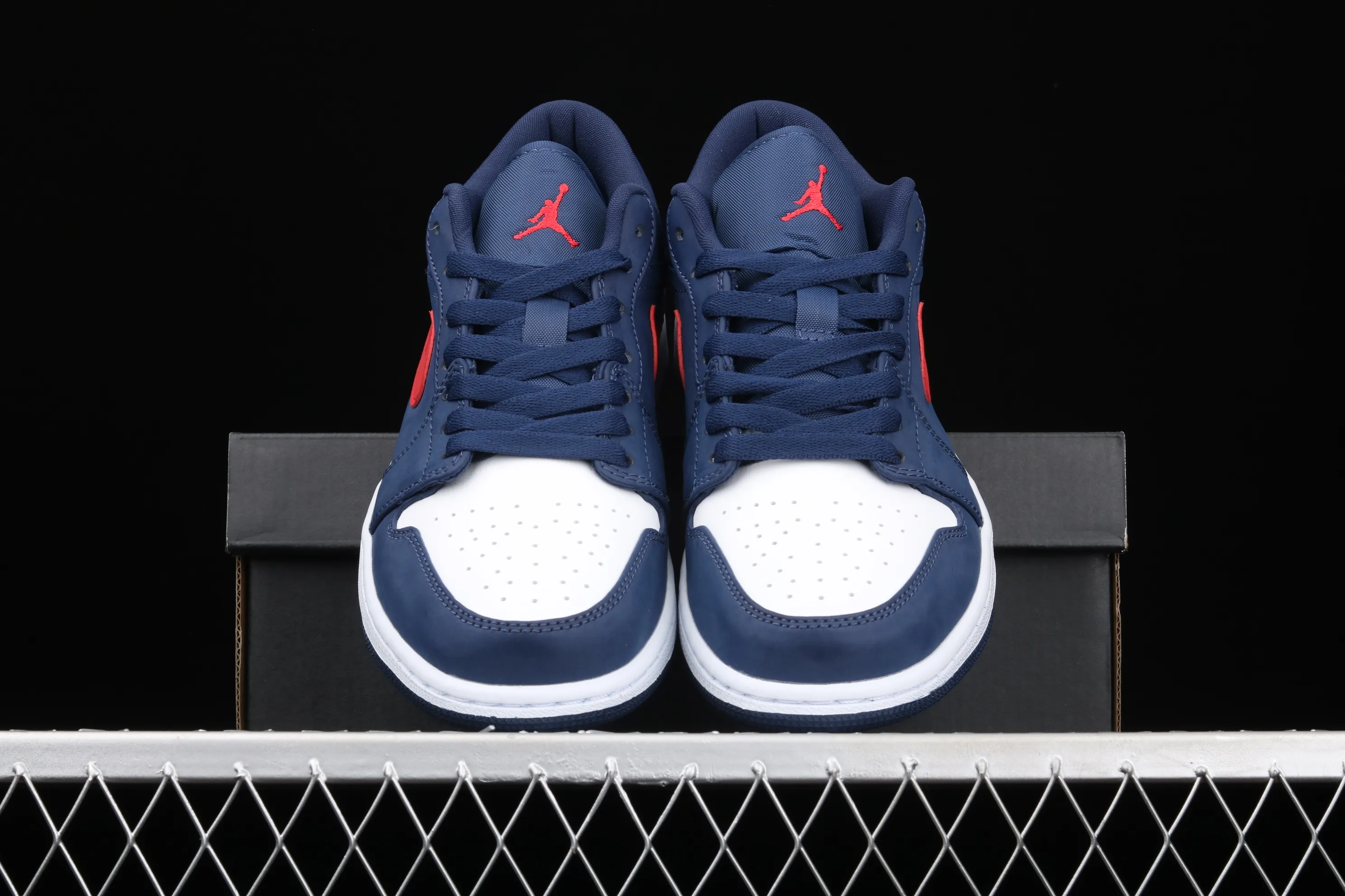 All categories Air Jordan Jordan series basketball shoes Air Jordan 1 Low G version pure original Air Jordan 1 Low AJ1 Joe 1 Patriot blue and red low-top cultural and leisure sports sneakers CZ8454-400